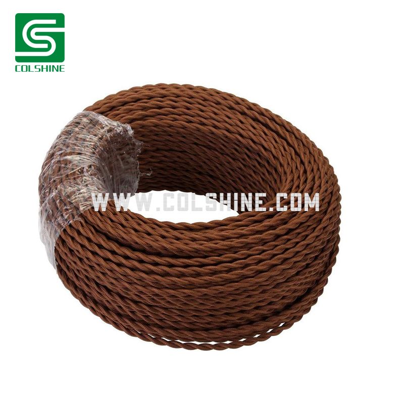 Vintage Style Textile Braided Electrical Wire for Pendant Lighting